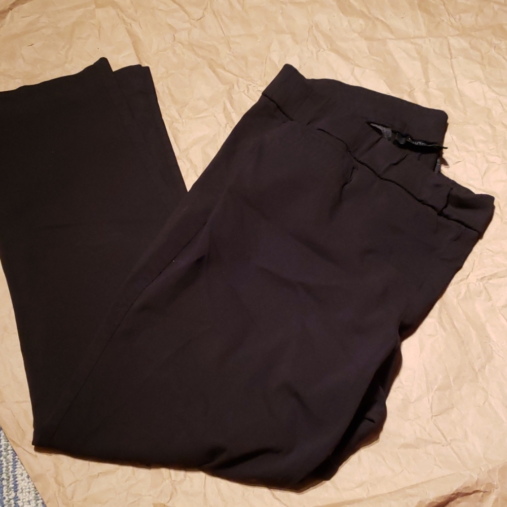 Briggs Womens Pull On Ankle Length Black Trousers